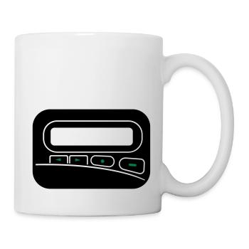 Melder Pager zum selbst gestalten - Tasse - Weiß - Rechts