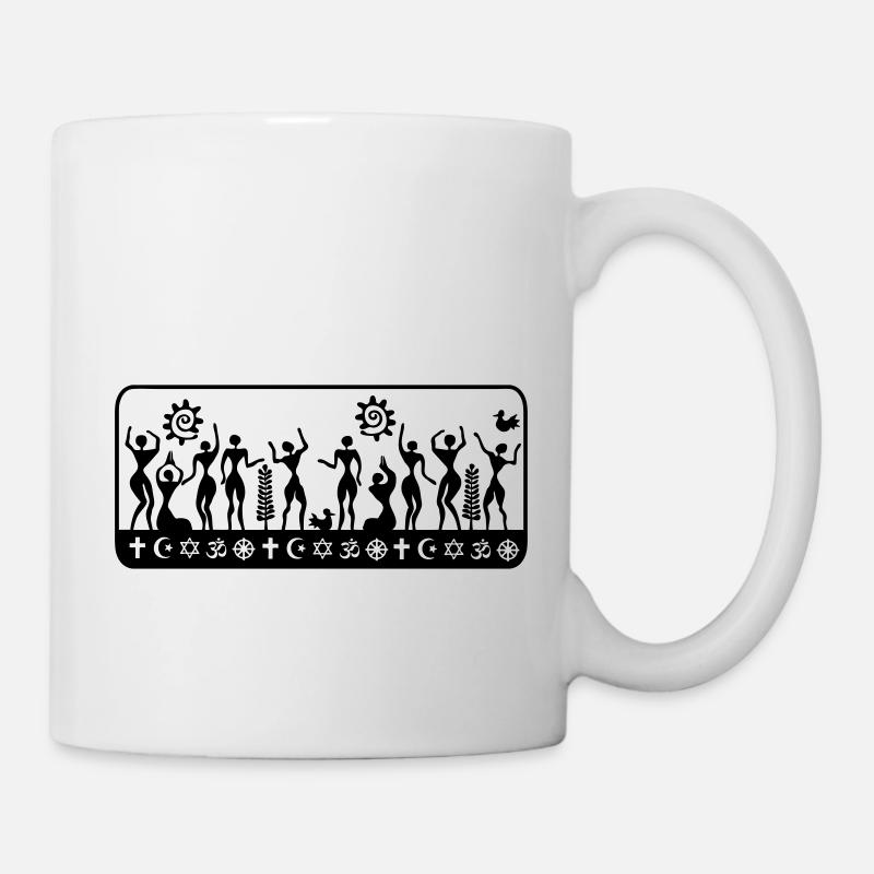 religions humaines - Mug blanc - blanc