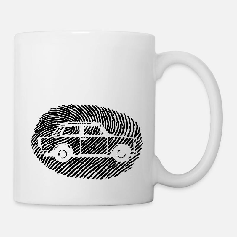 Daumenabdruck Trabi - Mug blanc - blanc