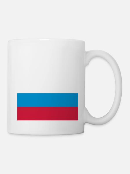 russia flag - Mug blanc - blanc