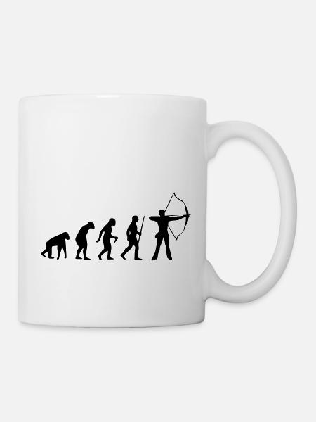 TIR À L’ARC ÉVOLUTION ! - Mug blanc - blanc