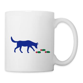 Mantrailer mit Spur - Tasse - Weiß - Rechts