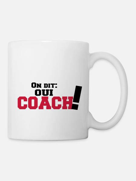 ON DIT(oui COACH) - Mug blanc - blanc