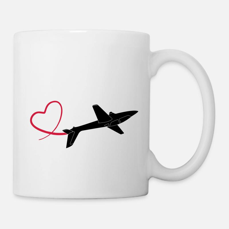 sailplane fox glider - Mug blanc - blanc