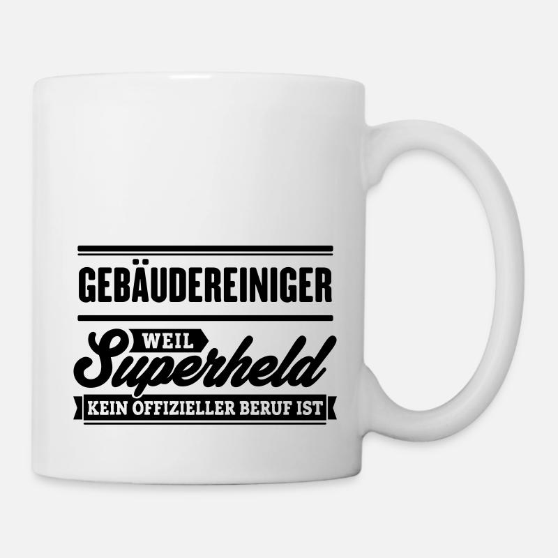 Superheld Gebäudereiniger - Tasse - Weiß