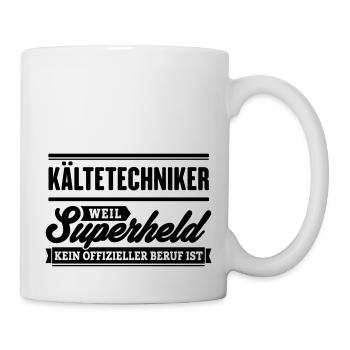 Superheld Kältetechniker - Tasse - Weiß - Rechts