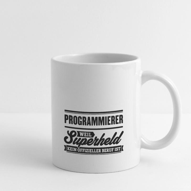 Superheld Programmierer Tasse