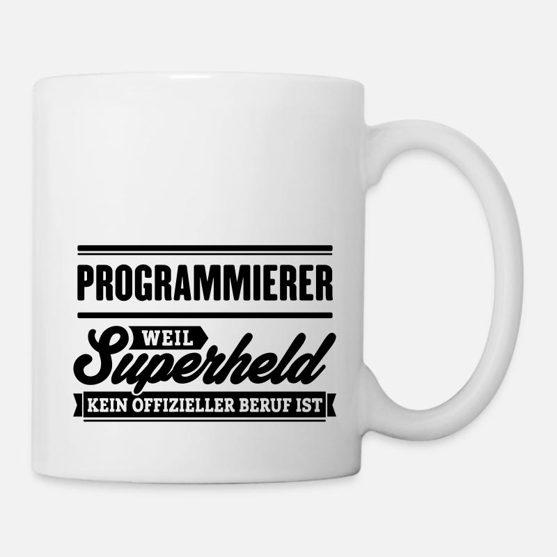 Superheld Programmierer - Tasse - Weiß