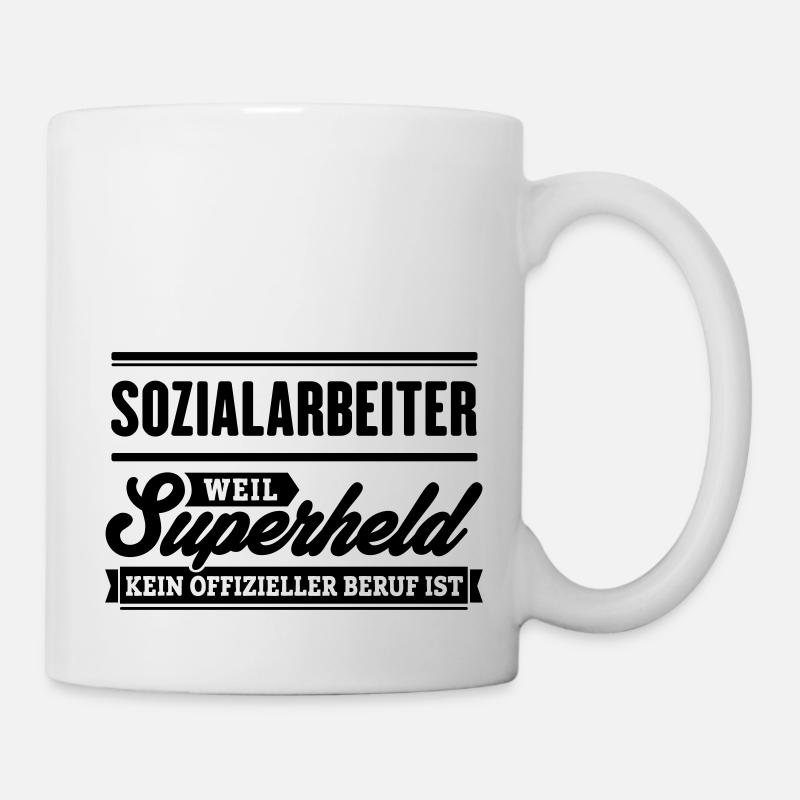 Superheld Sozialarbeiter - Tasse - Weiß
