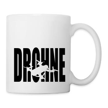 Drohne Text 1 - Tasse - Weiß - Rechts