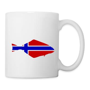 Heilbutt Norwegen - Tasse - Weiß - Rechts