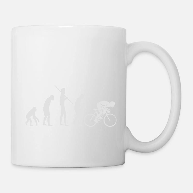 Cycliste vélo Evolution - Mug blanc - blanc