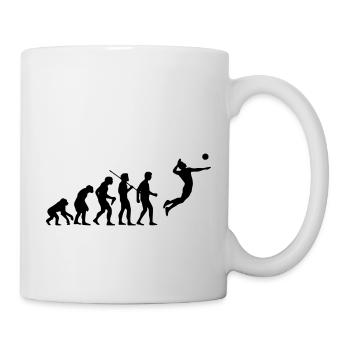 Volleyball Evolution - Tasse - Weiß - Rechts
