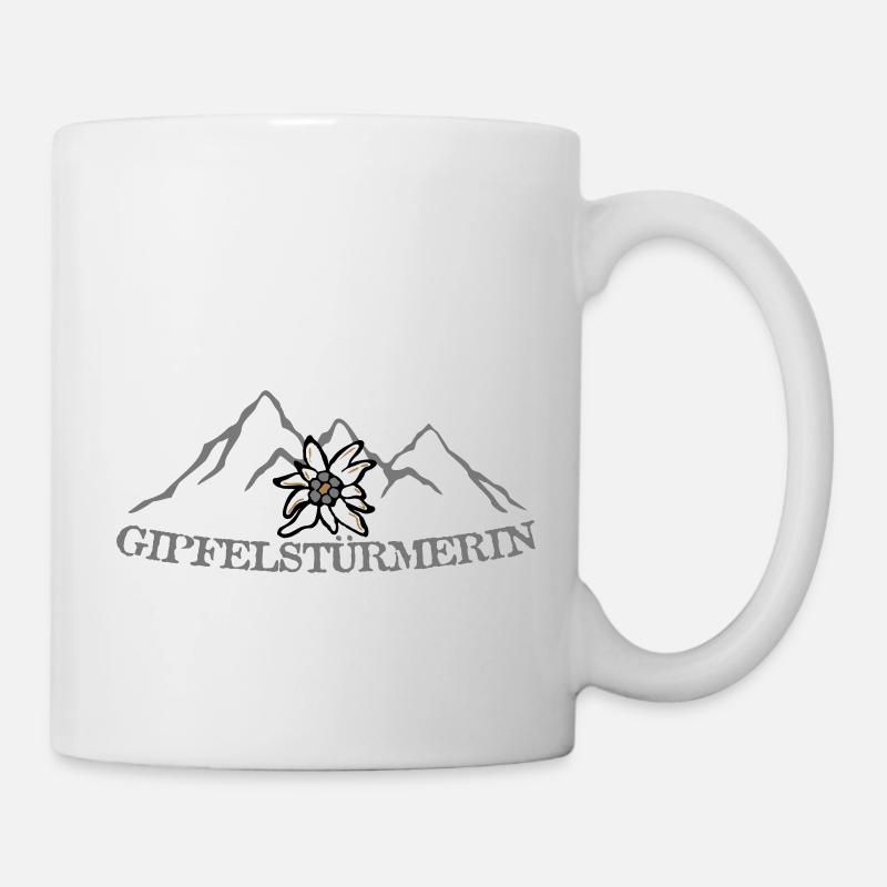 Gipfelstürmerin - Tasse - Weiß
