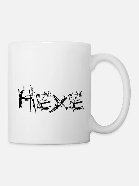 Hexe vector - Tasse - Weiß