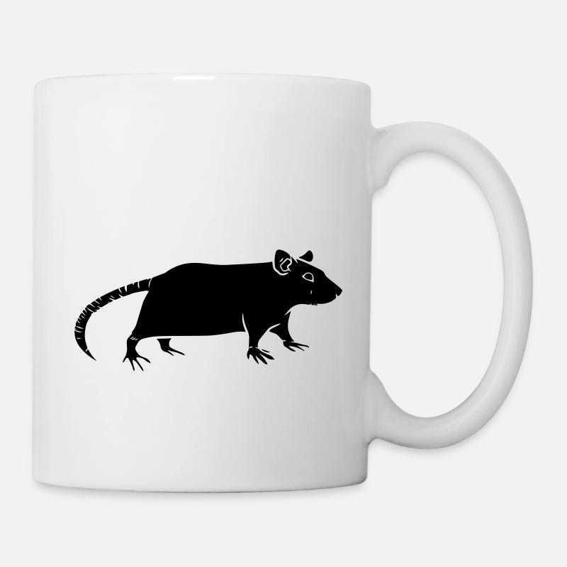 rat - Mug blanc - blanc
