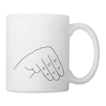 Hand sign - Mug - white - Right