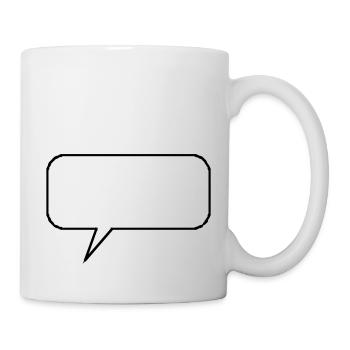 Sprechblase - Tasse - Weiß - Rechts