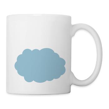Wolke - Denkblase - Tasse - Weiß - Rechts
