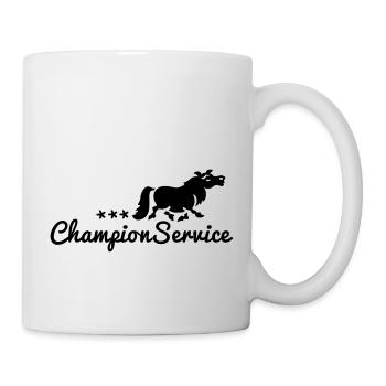 Champion Service - Turniertrottel - Tasse - Weiß - Rechts