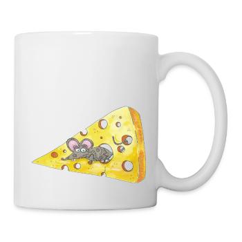 Cheese crunchy mouse - Mug - white - Right