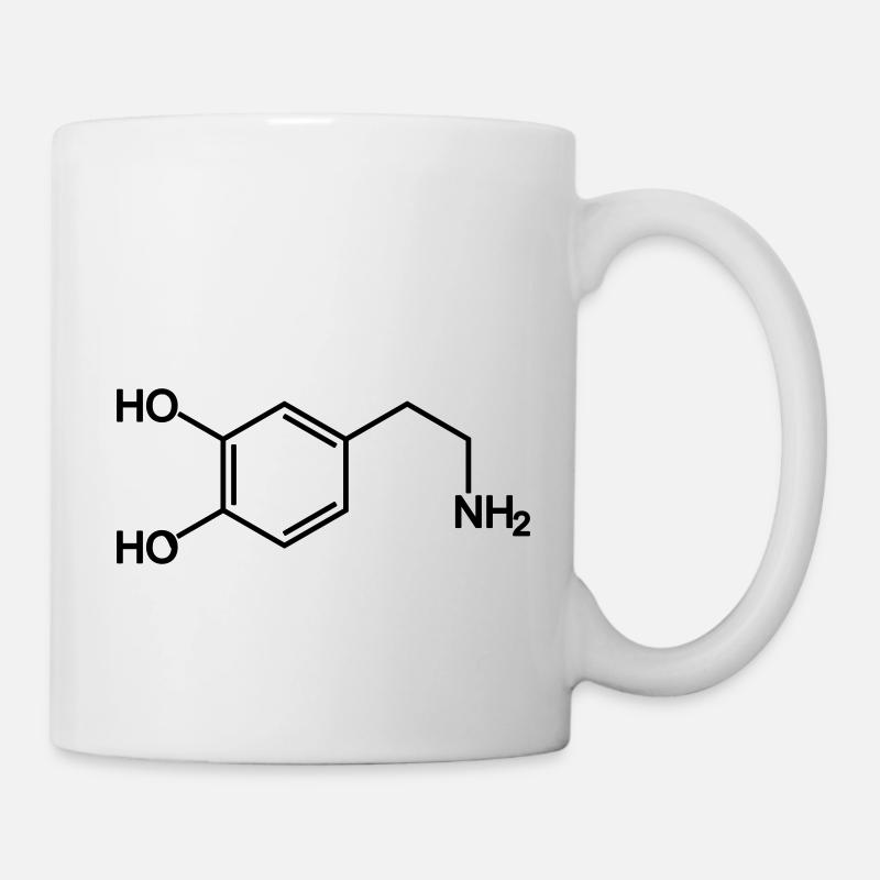 Dopamin / Glückshormon - Tasse - Weiß