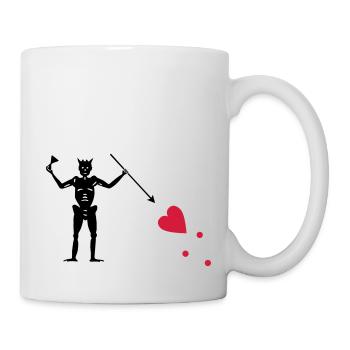 Pirate Flag of Blackbeard (Edward Teach) - Mug - white - Right