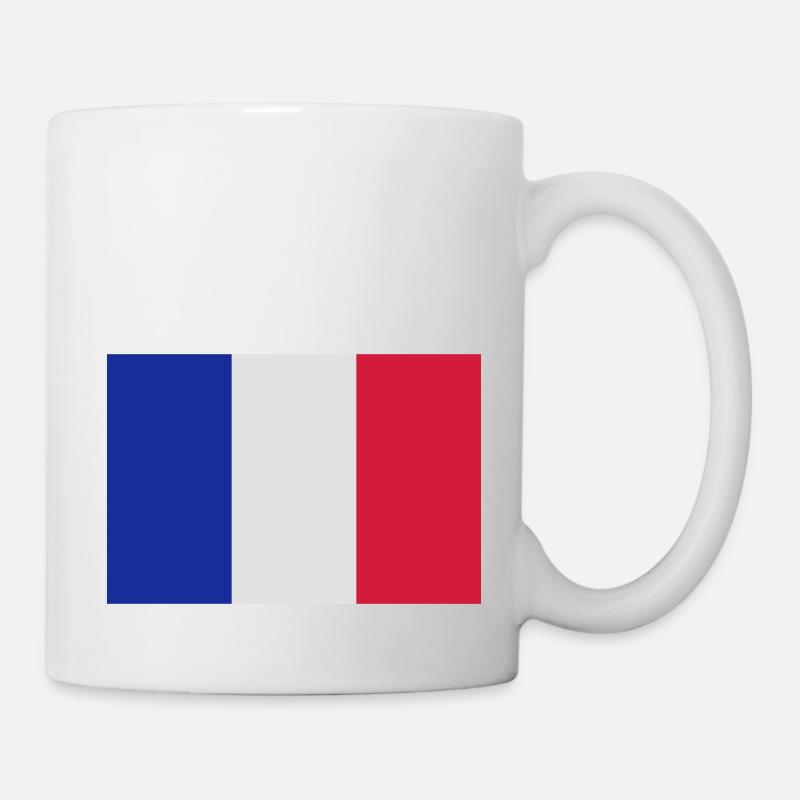 Drapeau de la France - Mug blanc - blanc