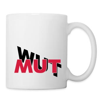 Mut hilft gegen Wut - Tasse - Weiß - Rechts