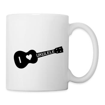 I love UKULELE - Tasse - Weiß - Rechts