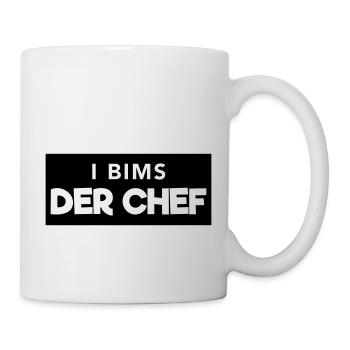 i bims der Chef - Tasse - Weiß - Rechts