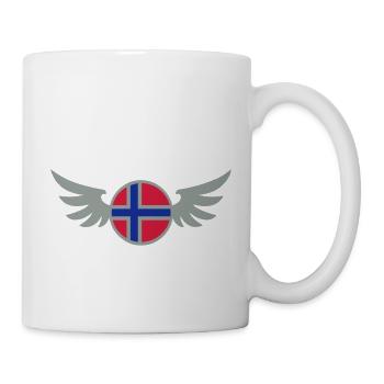 Football Emblem (wings, Norway) - Mug - white - Right
