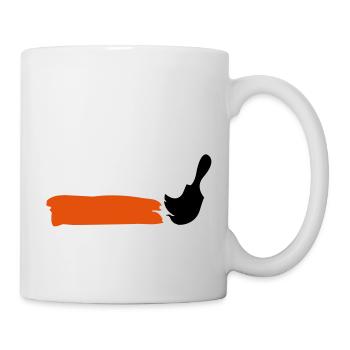 paintbrusch_1_2clr - Mug blanc - blanc - Droite