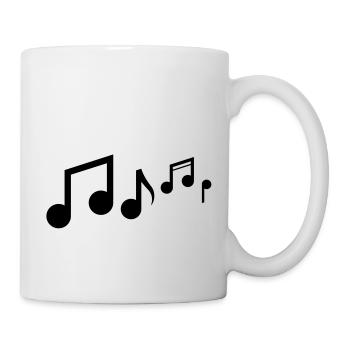 Musik noten - Tasse - Weiß - Rechts