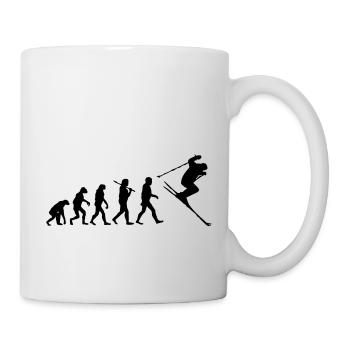 ski - Mug blanc - blanc - Droite