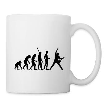evolution_guitar_b - Mug blanc - blanc - Droite