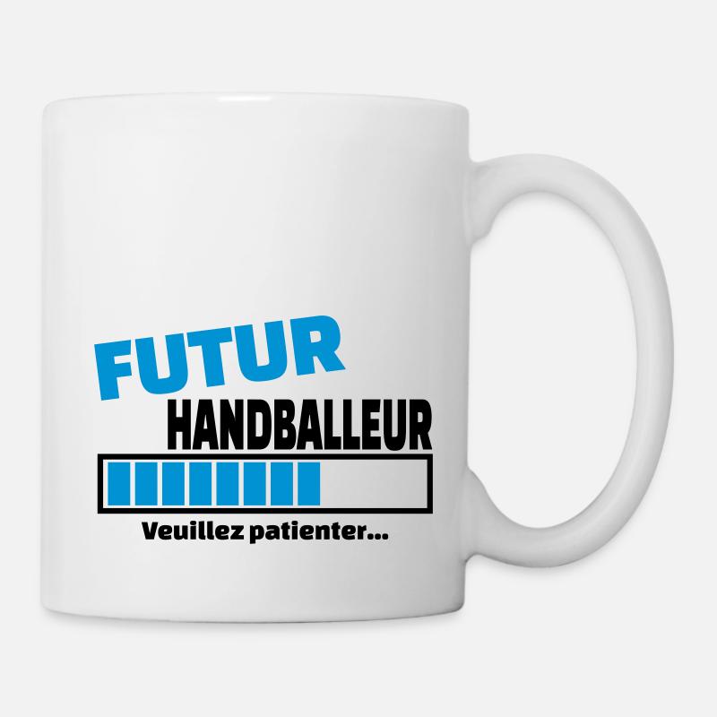 futur handballeur - Mug blanc - blanc