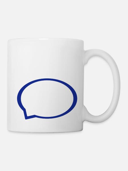 Sprechblase - Tasse - Weiß