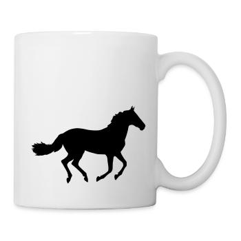 Pferd - Tasse - Weiß - Rechts