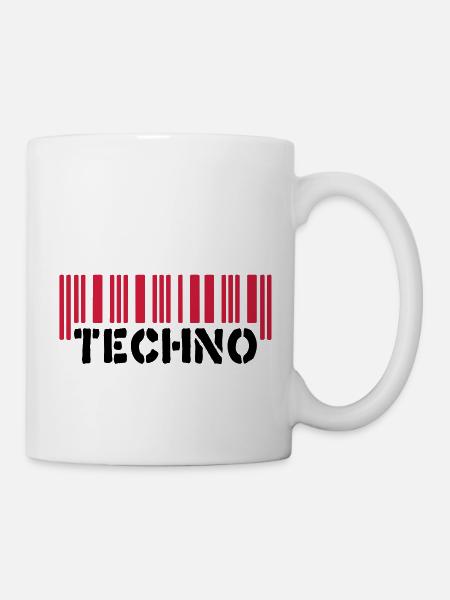 Techno__V002 - Tasse - Weiß