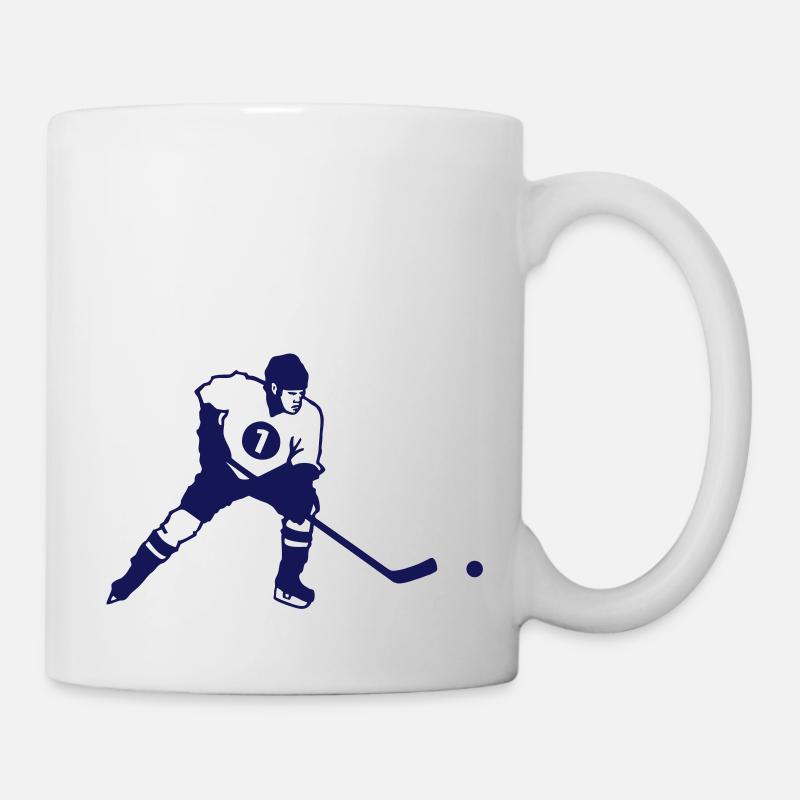 eis hockey - Tasse - Weiß