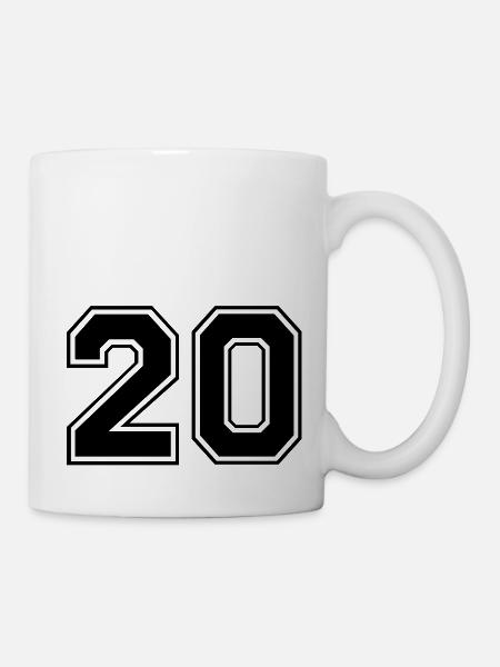 zwanzig - Tasse - Weiß