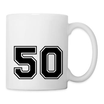 50 - Tasse - Weiß - Rechts