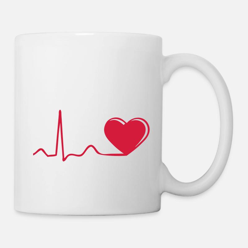 heartbeat - Mug - white