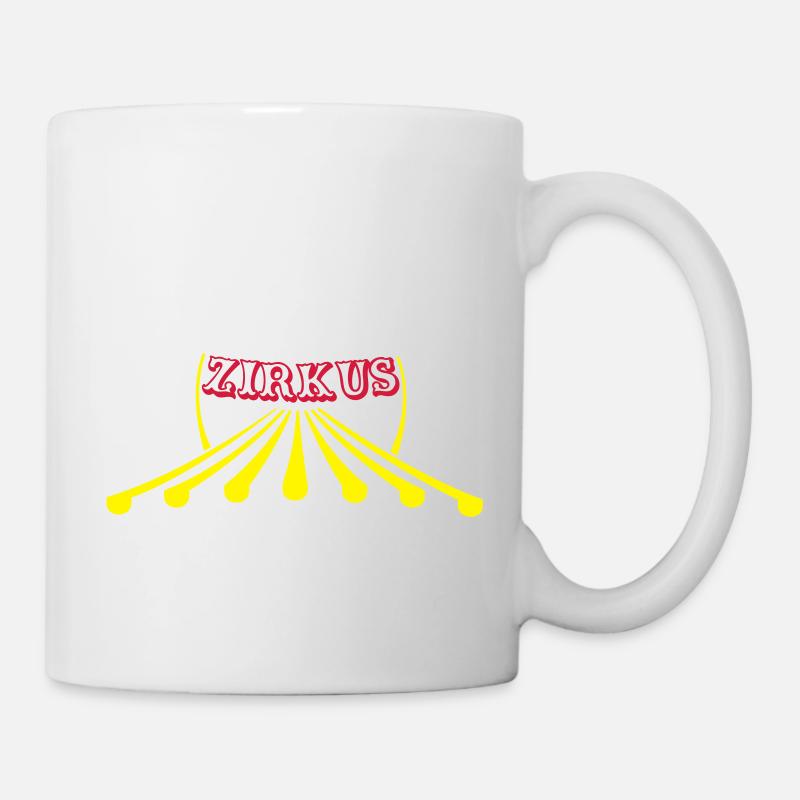 Zirkuszelt Logo - Tasse - Weiß