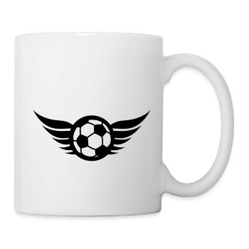 fussball_logo_f1 - Mug blanc - blanc - Droite