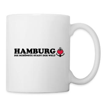 Hambourg La plus belle ville du monde 2c / ancre - Mug blanc - blanc - Droite
