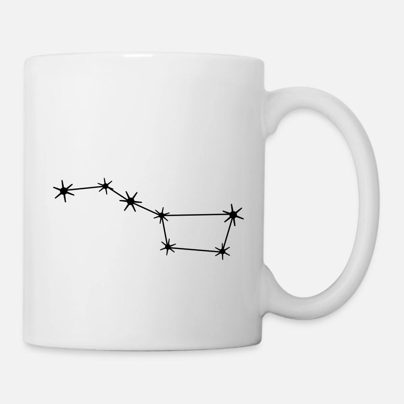 Sternbild Großer Bär / Wagen Konstellation - Tasse - Weiß