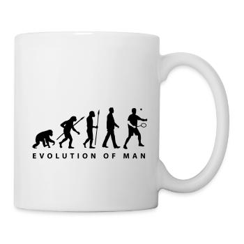 badminton_evolution_02__b_1c - Mug - white - Right