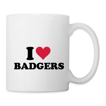I Heart Badgers - Mug - white - Right